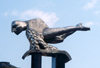 Galicia / Galiza - Vigo / VGO (Pontevedra province): Vigo: flying merman - statue at Porta do Sol - Príncipe street - Tritão voador - photo by M.Torres